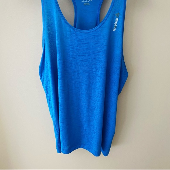 Reebok Speedwick Work Out Tank Top Blue Sz Large - Picture 3 of 10